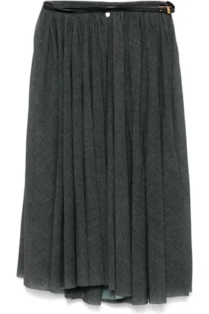 Serafini Pleated midi skirt