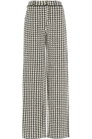 Barrie Houndstooth-print trousers