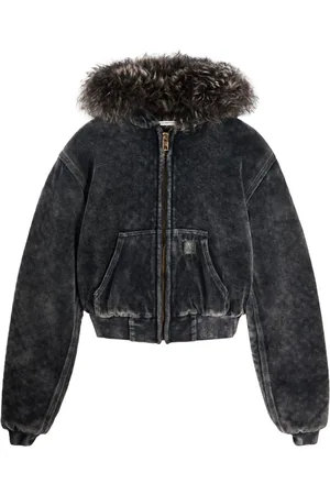 Alexander Wang Velour hooded jacket