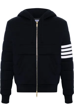 Thom Browne Hooded virgin wool bomber jacket