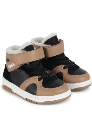 HUGO BOSS Colour-block high-top sneakers