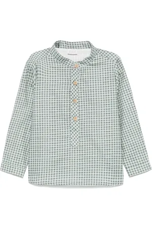 PAZ RODRIGUEZ Gingham-check shirt
