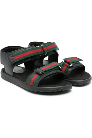 Gucci Web-trim leather sandals
