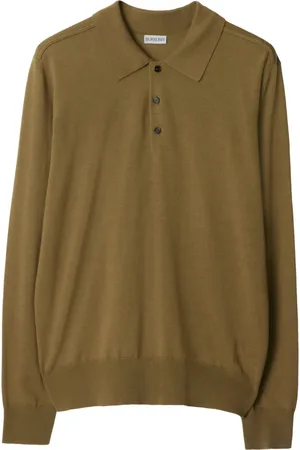 Burberry Long-sleeve wool polo shirt