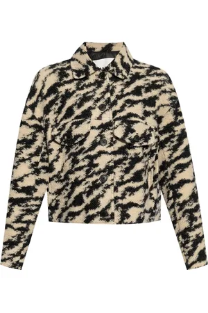 Marant Etoile Ferida zebra-print coat