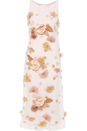 Viktor & Rolf Floral-appliqué midi dress