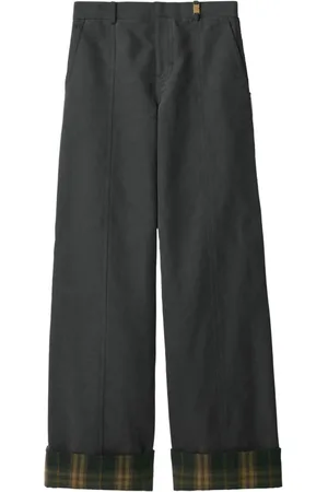 Burberry Check-trim trousers