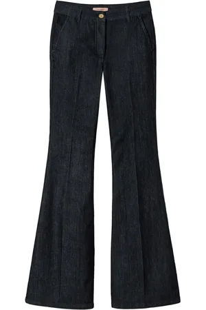 Twin-Set Pressed-crease flared jeans