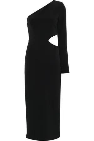 Twin-Set One-shoulder midi dress