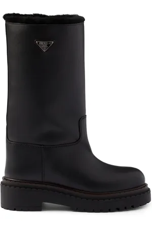 Prada Shearling leather boots