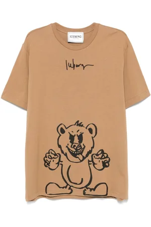 Iceberg Logo-embroidered printed T-shirt