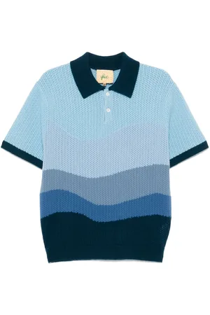 Glass Cypress Colourblock polo shirt