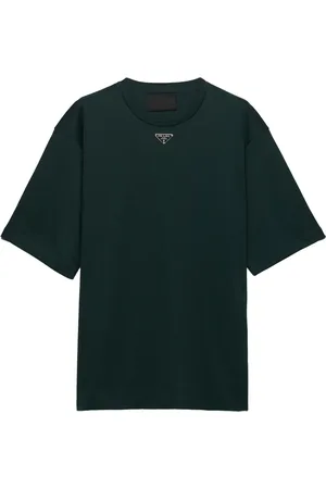Prada Triangle logo cotton t-shirt