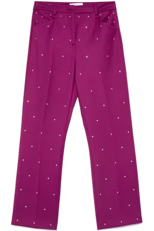 Manuel Ritz Rhinestone-embellished trousers