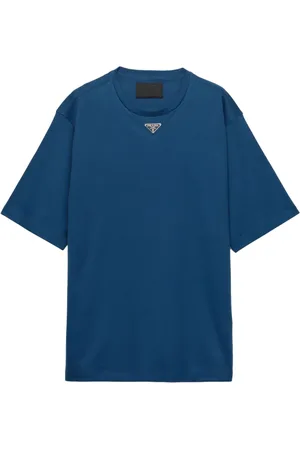 Prada Triangle logo cotton t-shirt