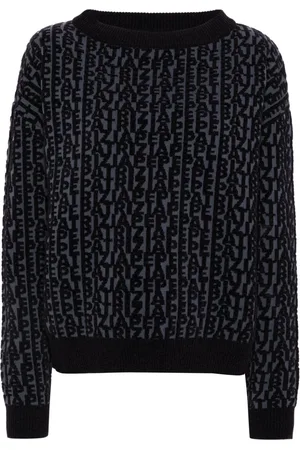 Patrizia Pepe Logo-jacquard sweater