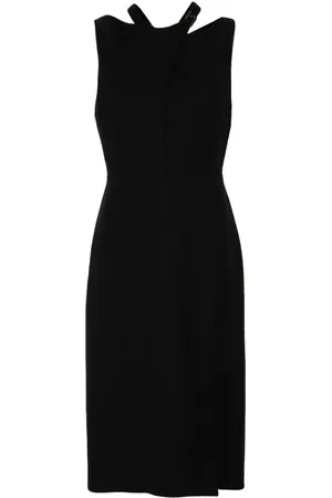 Gucci Logo-plaque midi dress