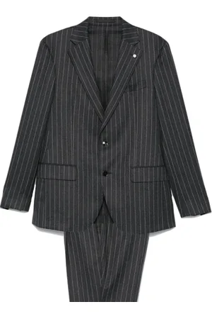 LUIGI BIANCHI MANTOVA Striped suit
