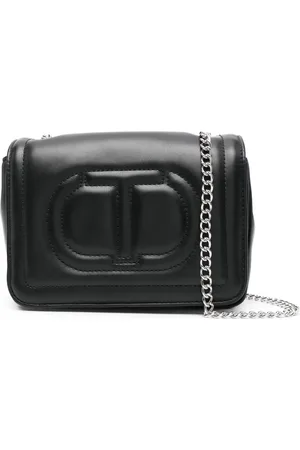 Twin-Set Embossed-logo shoulder bag
