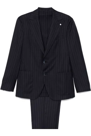 LUIGI BIANCHI MANTOVA Striped suit