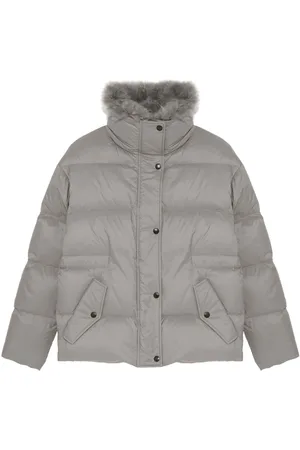 YVES SALOMON Faux-fur trimmed puffer jacket
