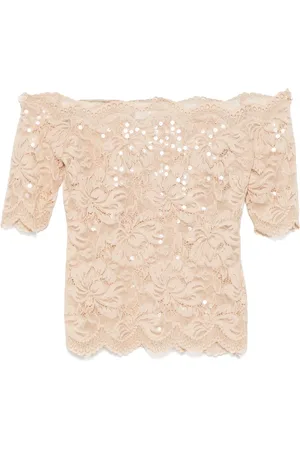 Paco rabanne Floral lace crop top