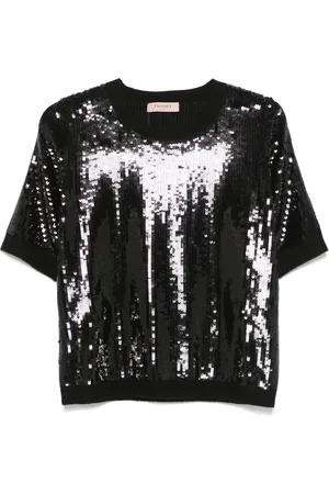Twin-Set Sequinned top