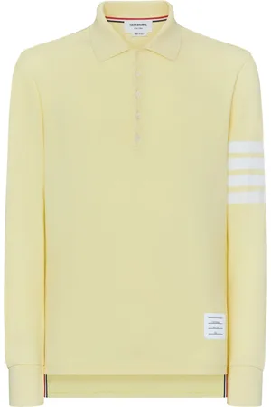 Thom Browne 4-Bar long-sleeve polo shirt