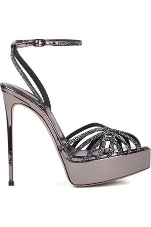 LE SILLA 14mm Divina crystal-embellished strappy sandals
