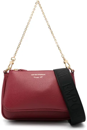Emporio Armani Pebbled-texture mini bags (set of two)