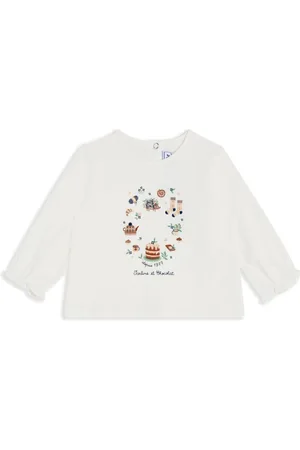 Tartine Et Chocolat Illustration-print long-sleeve T-shirt