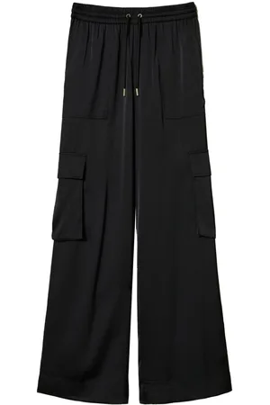 Twin-Set Satin cargo trousers