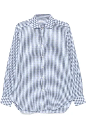 Kiton Gingham check pattern shirt