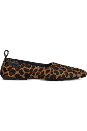VERSACE Leopard-print loafers