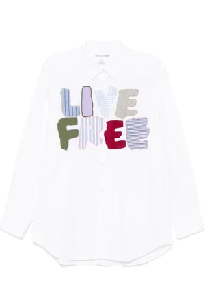 Comme des Garçons Patch-lettering shirt