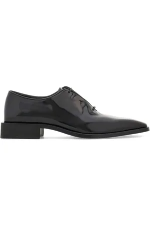 Salvatore Ferragamo Concealed-lacing leather oxford shoes