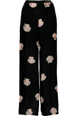 FORTE FORTE Shell velvet wide trousers