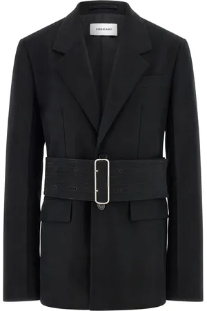 Salvatore Ferragamo Single-breasted cotton blazer