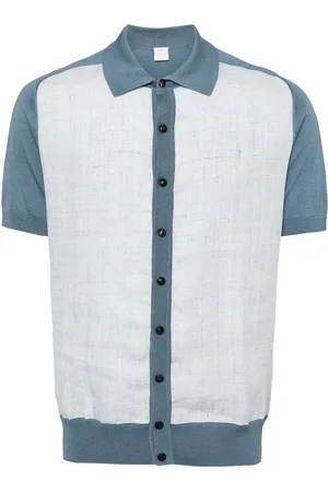 Pal Zileri Knitted-panel shirt