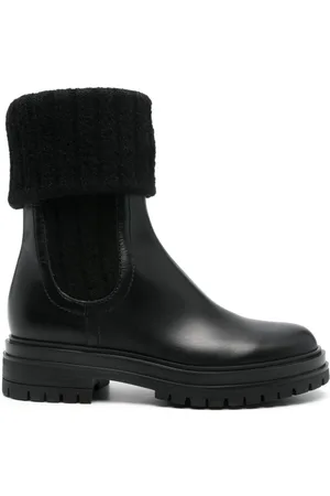 Gianvito Rossi 45mm folded ankle boots