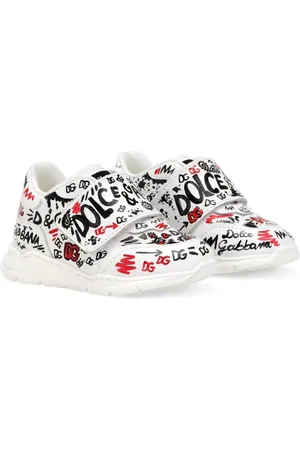 Dolce & Gabbana Printed leather sneakers