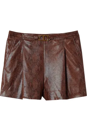 Twin-Set Lizard-skin shorts