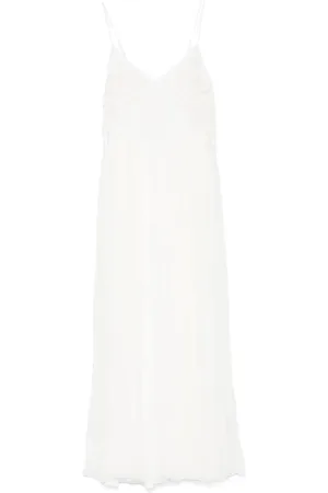 Twin-Set Floral-appliqué maxi dress