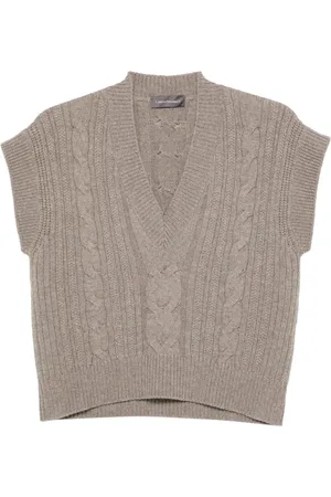 LORENA ANTONIAZZI Cable-knit vest