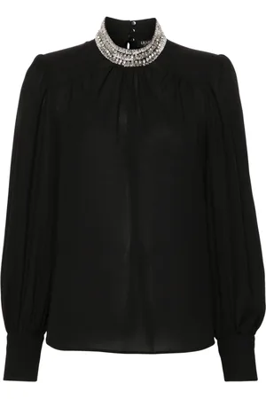 Liu Jo Rhinestone-embellished georgette blouse