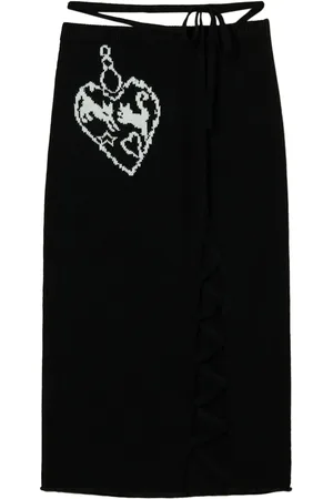 Twin-Set Jacquard midi skirt