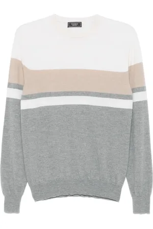 PESERICO SIGN Stripe-detailed sweater