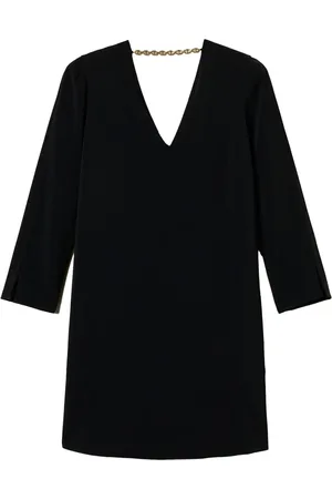 Twin-Set Flounce Oval T chain mini dress