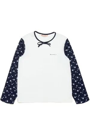 Marni Bow-detail long-sleeve T-shirt