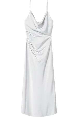 Twin-Set Satin draped midi dress